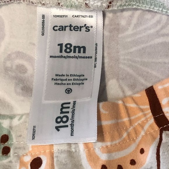 Carter's Baby Girl Jogger/Leggings Gray Multi-colored Butterflies Sz 18M - Picture 3 of 7